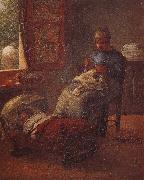 Jean Francois Millet Sleeping children oil painting artist